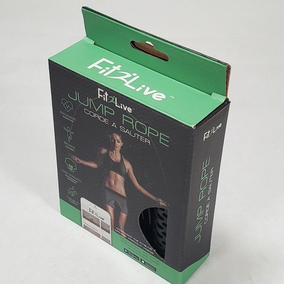 Jump Rope Fit2Live Adjustable 9 Foot Gym Workout Brand New In Box -Workout App - Picture 1 of 4